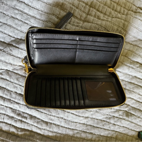Michael Kors Black Wristlet with Gold Accents - Picture 2 of 4